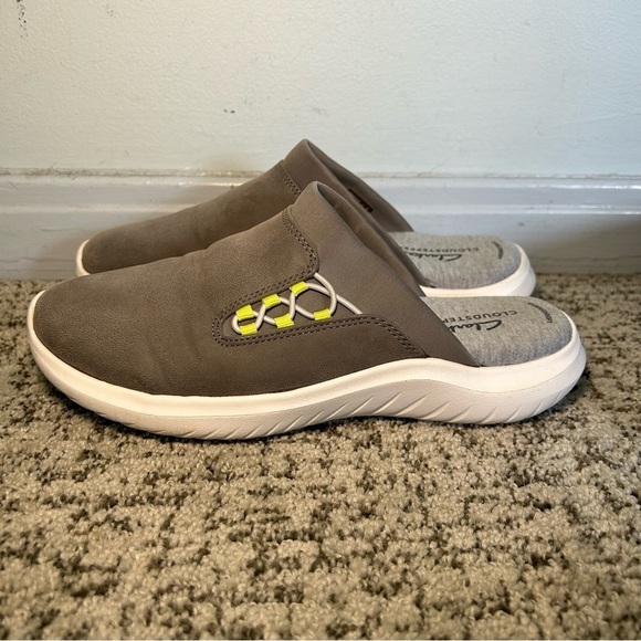 Cloudsteppers by Clarks Cushion Soft Gray Nova Ease Mules Size 6 - Picture 4 of 10